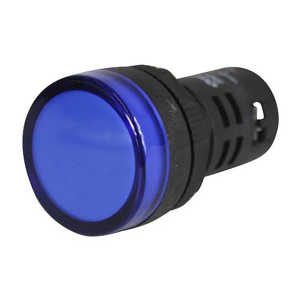 Sinaleiro Led Azul 220v Painel Industrial 22mm