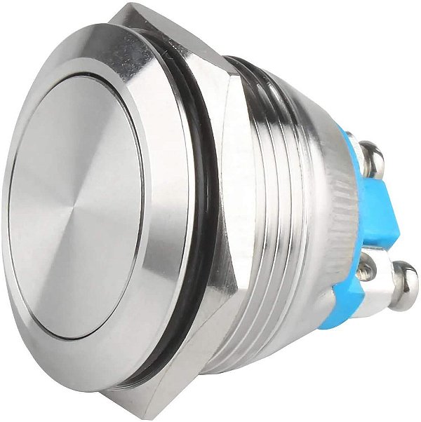 Botão Push Button Metal 22mm Momentâneo Start Pulso