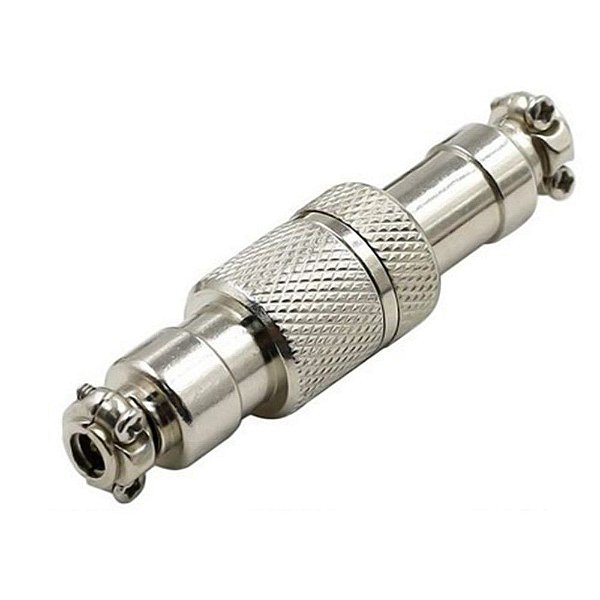 Conector 4 Pinos Cabo Cabo M13 Circular Conjunto Macho e Fêmea