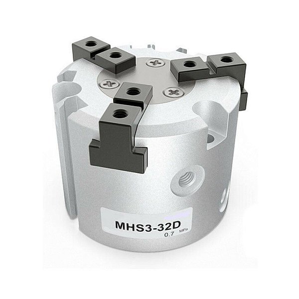 Garra Pneumática Paralela 3 Dedos MHS3-32D