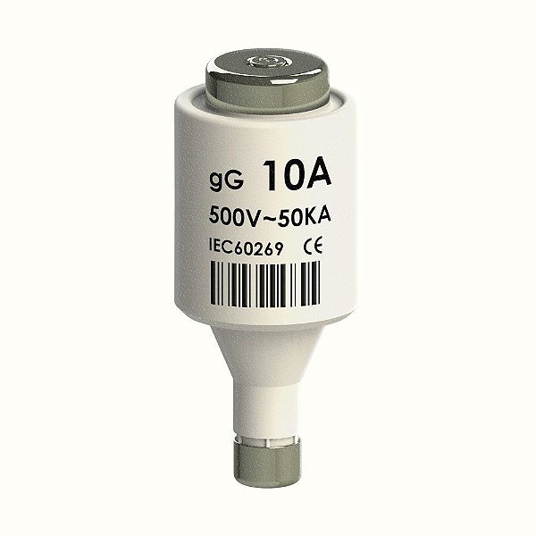 Fusível Diazed DZ 10A 500V - Classe gL/gG Norma IEC 60269