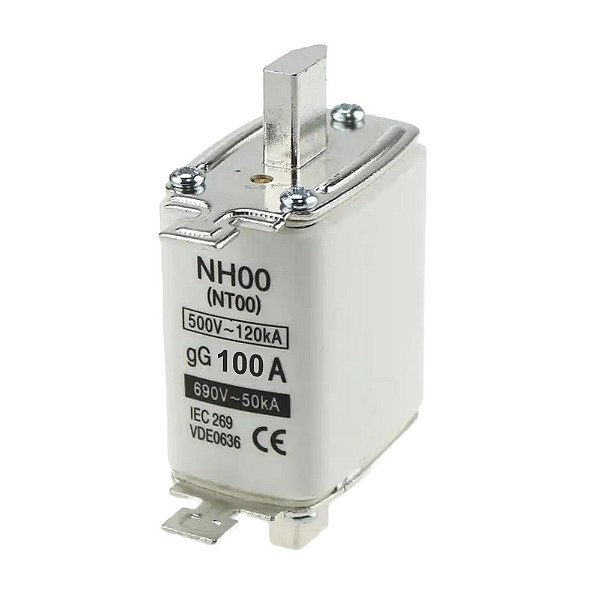 Fusivel NH00 100A 500V 120KA Retardado