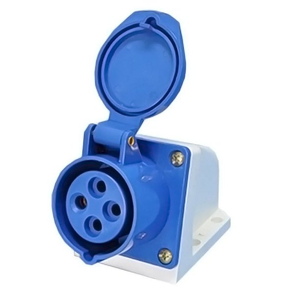 Tomada Industrial Sobrepor 4 Polos 3P+T 16A 220V 6H