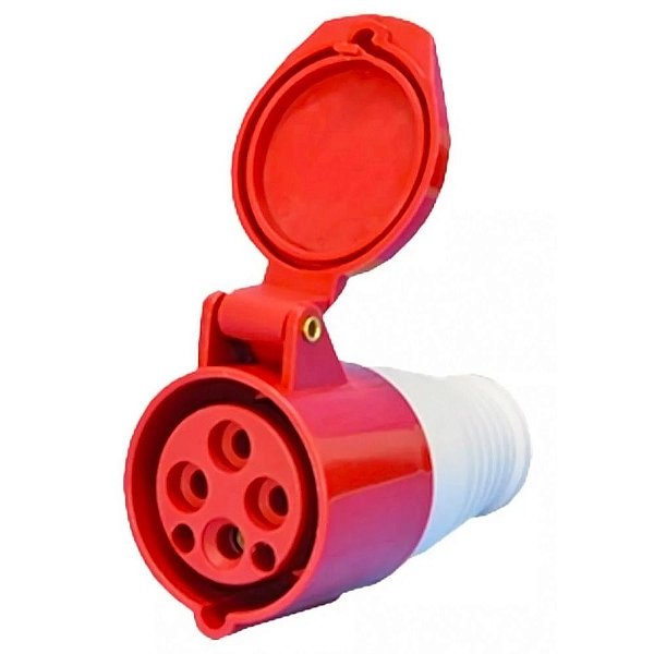 Acoplamento Industrial 4 Polos 3P+T 32A 380V 6H