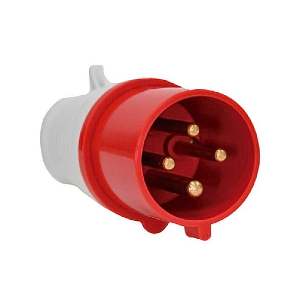 Plugue Industrial 4 Pinos 3P+T 16A 380V 6H