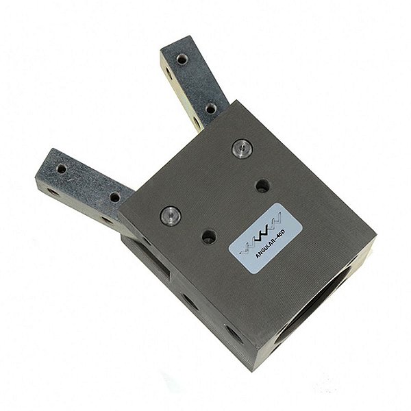 Garra Pneumática Angular 40D Dupla Ação Industrial de Precisão