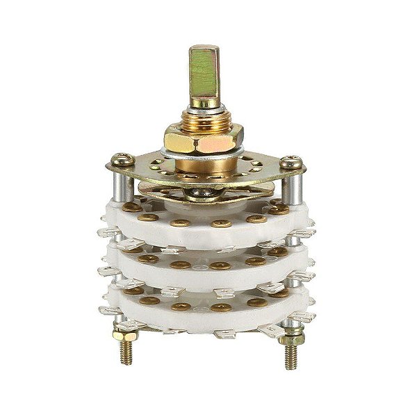 Chave Seletora Rotativa 5 Posições 6 Polos De Alta Qualidade