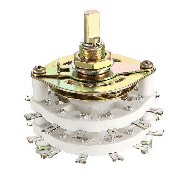 Chave Seletora Rotativa 3 Posições 6 Polos De Alta Qualidade