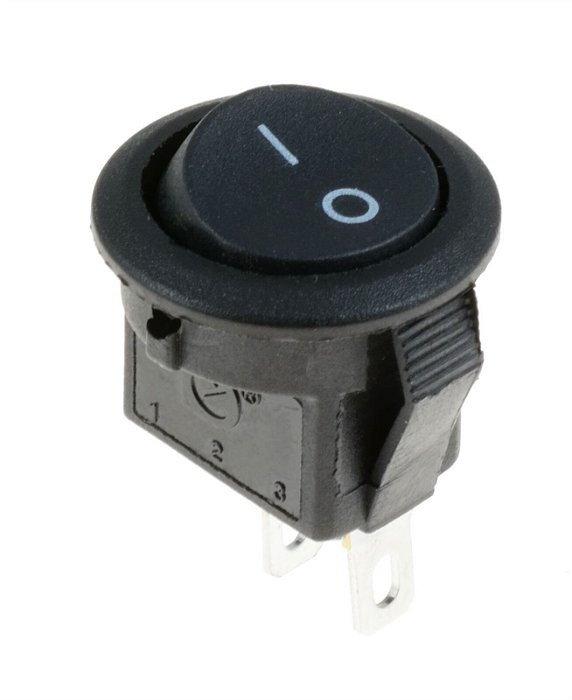 Botão Chave Liga Desliga 2 Pinos Redondo 15mm