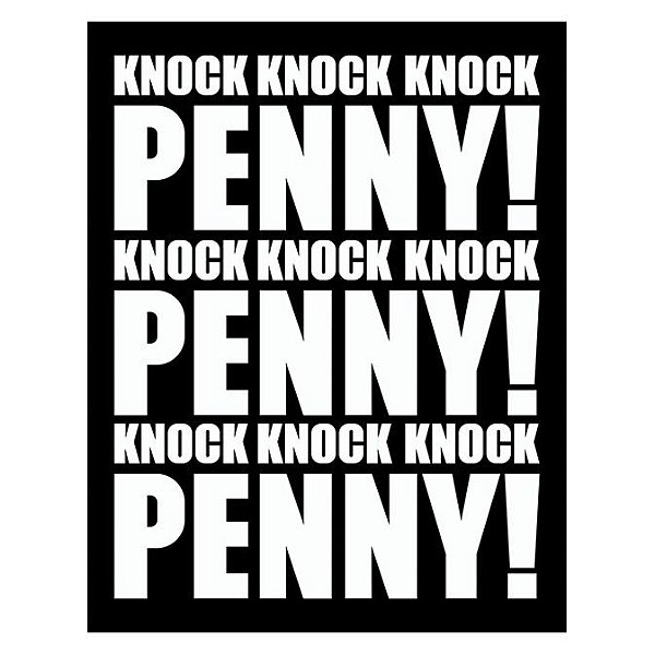 Placa Knock Knock Knock Penny