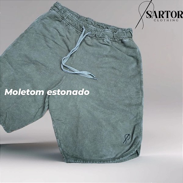 Bermuda moletom estonada verde