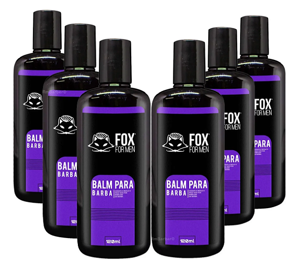 6 Unidades de Balm Para Barba Fox For Men 120ml
