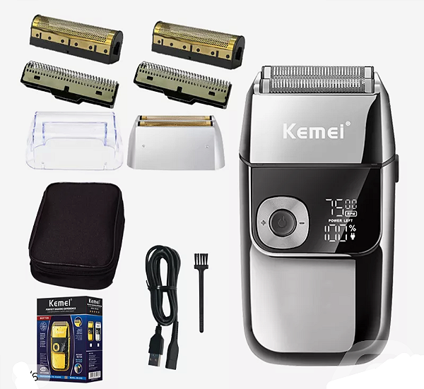 Shaver Kemei KM - 2028 (Prata)