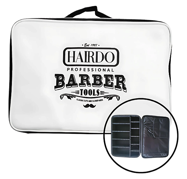 Maleta de Barbeiro Com Divisórias Para Máquinas e Acessórios Hairdo