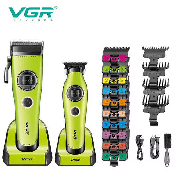 Combo VGR V-880 Corte + Acabamento Verde Bivolt