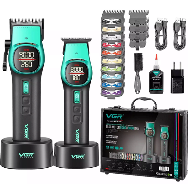 Combo Profissional VGR V-885 S2 Rota Infinity Pro 2 in1