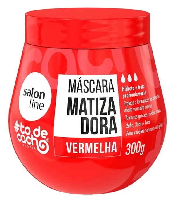 Máscara Matizadora Salon Line 300g Vermelha