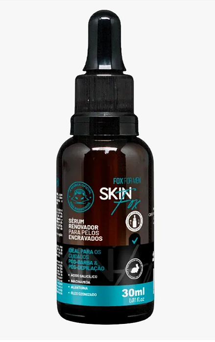 Sérum Renovador para Pelos Encravados 30ml – Fox For Men