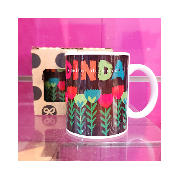 Caneca de Porcelana - Dinda