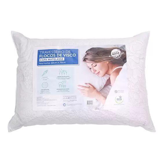 Travesseiro Flocos de Visco Eco Brazil