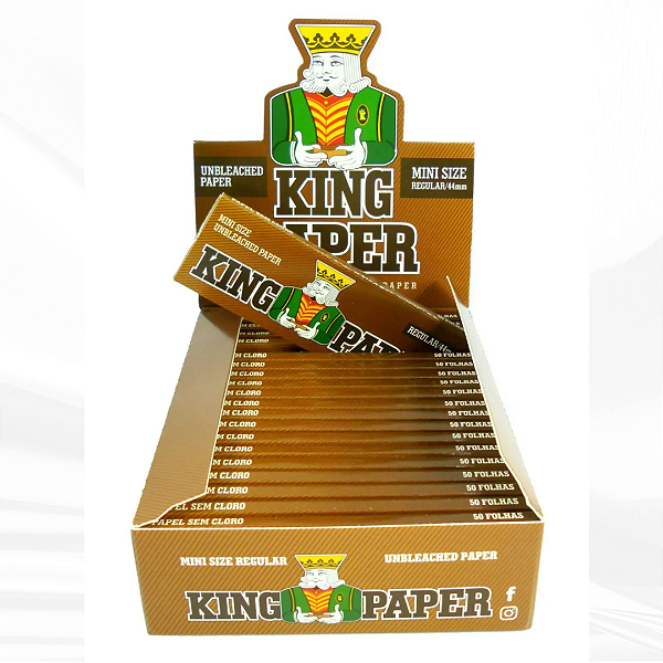 Caixa De Seda King Paper Brown Mini Size