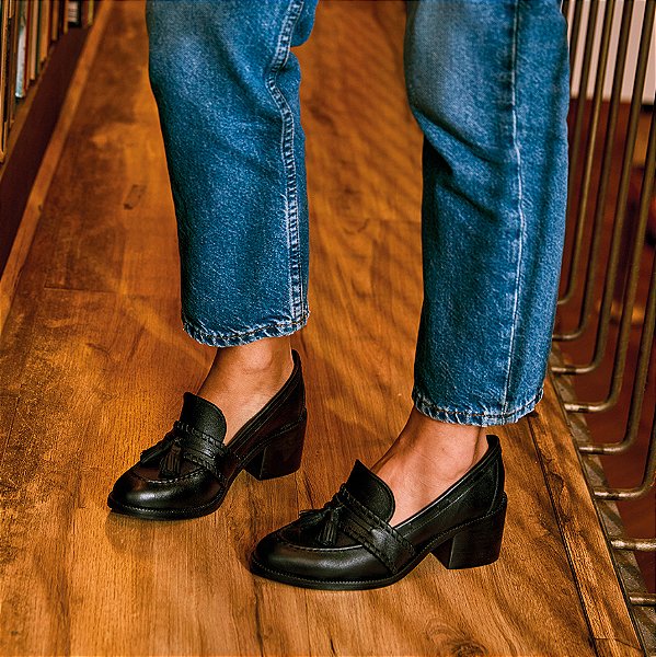 Mocassim Gal Preto Anas