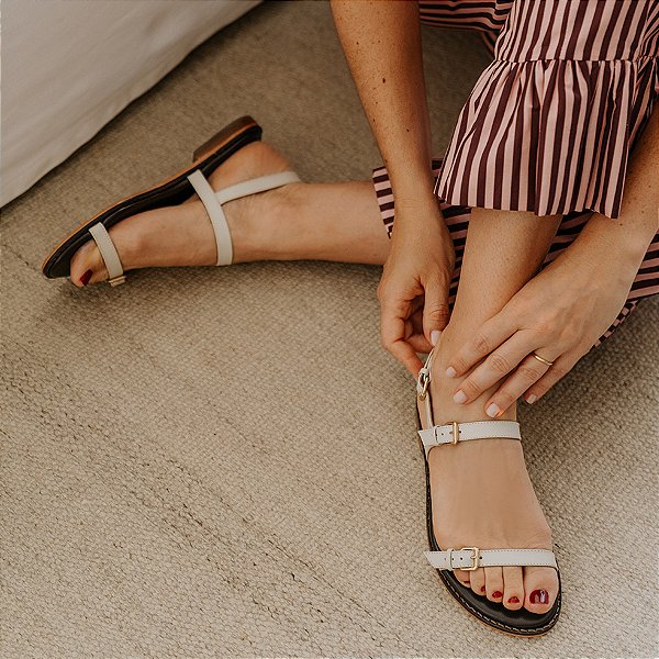 Rasteira Marie Off White Anas