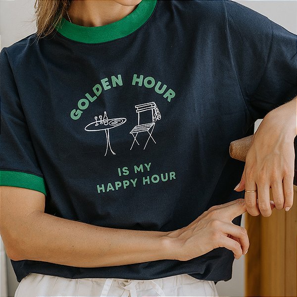 T-shirt Golden Hour Marinho Anas