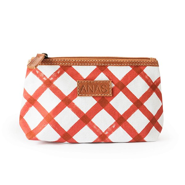 Necessaire Xadrez Vermelha P Anas