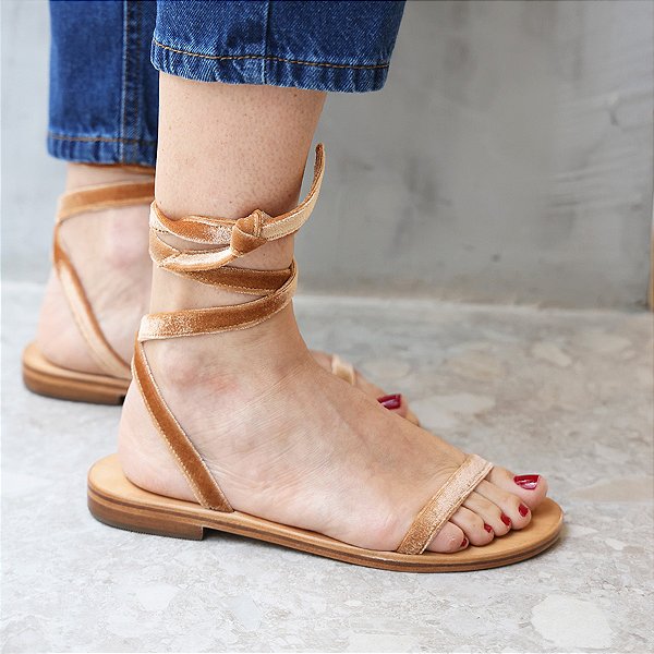 Rasteira Matilda Caramelo Anas