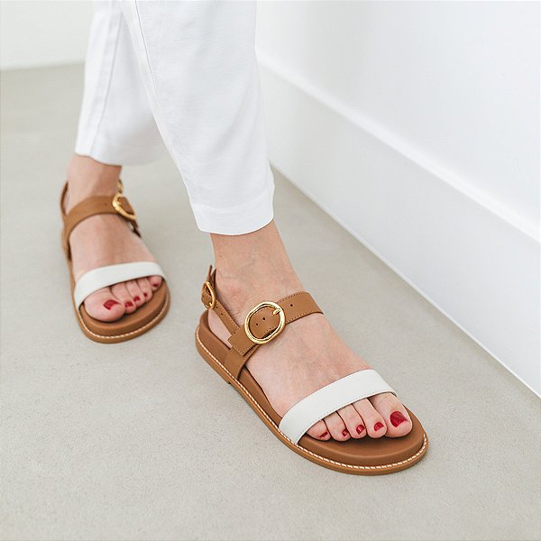 Papete Beatriz Caramelo e Off White Anas