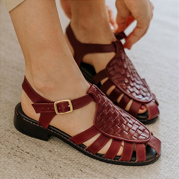 Sapato Valônia Bordô Anas