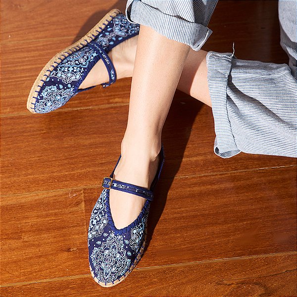 Espadrille Bebel Bandana Azul Anas