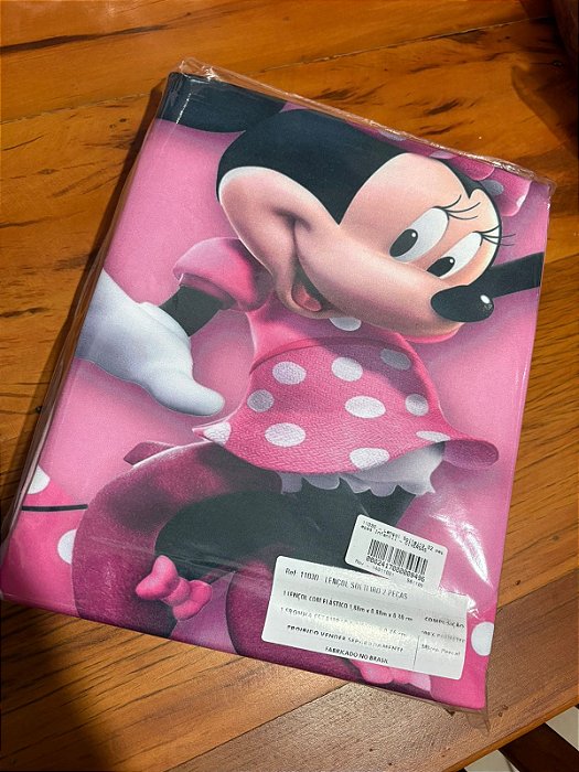 Jogo de Cama Solteiro Infantil Minnie 2 Peças