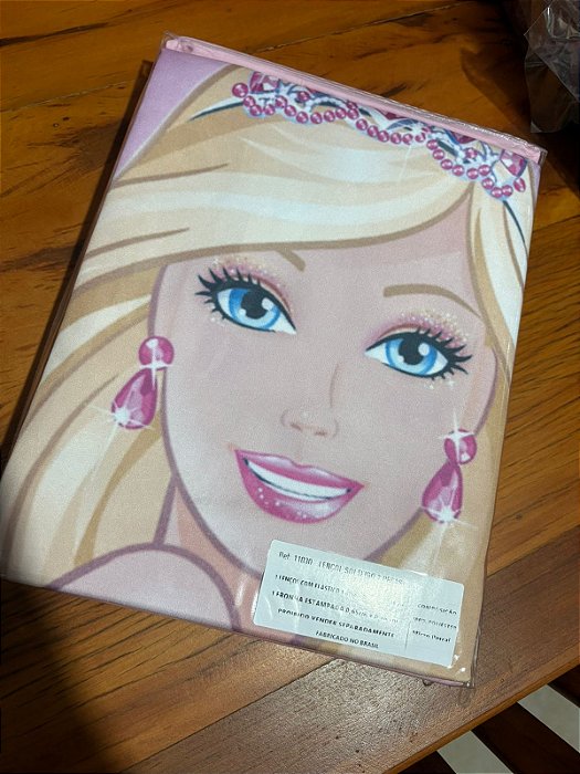 Jogo de Cama Solteiro Infantil Barbie 2 Peças