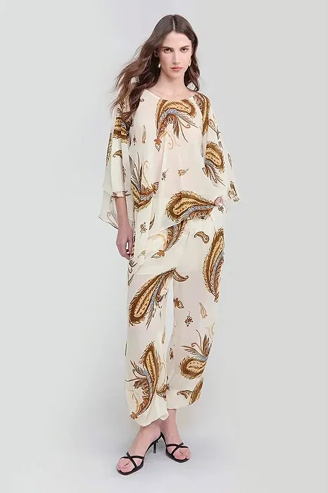 Calça Larissa - Est. Scarf Golden