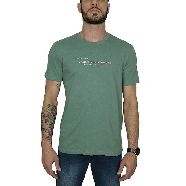 Camiseta Ckj Verde Médio Trademark
