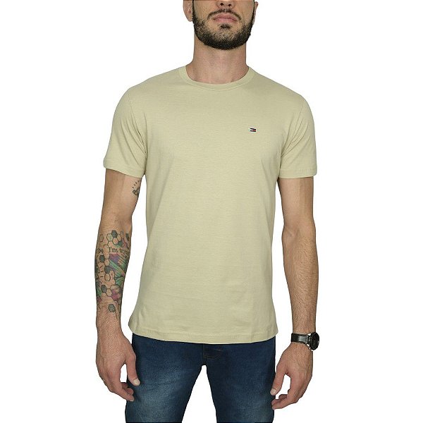 Camiseta Tommy Hilfiger Bege Essential