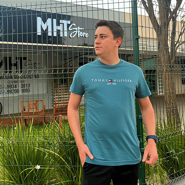 Camiseta Tommy Hilfiger Verde Militar Im Core Tommy Logo Tee