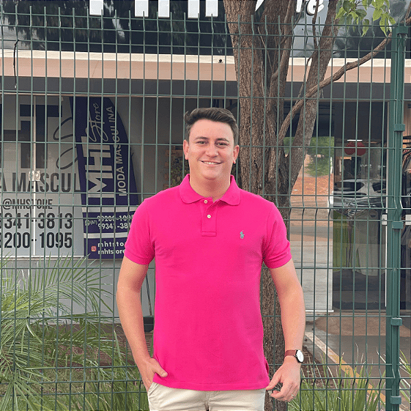 Polo Ralph Lauren Rosa Pink Logo Clássico Celeste