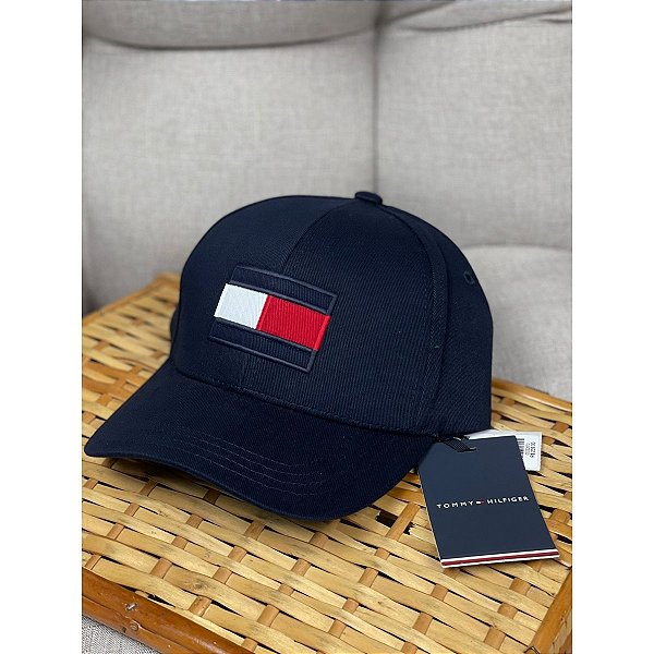 Boné Tommy Hilfiger Marinho Big Flag