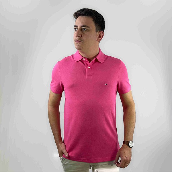 Polo Tommy Hilfiger Rosa Pink The 1985 Polo Shirt Regular Fit