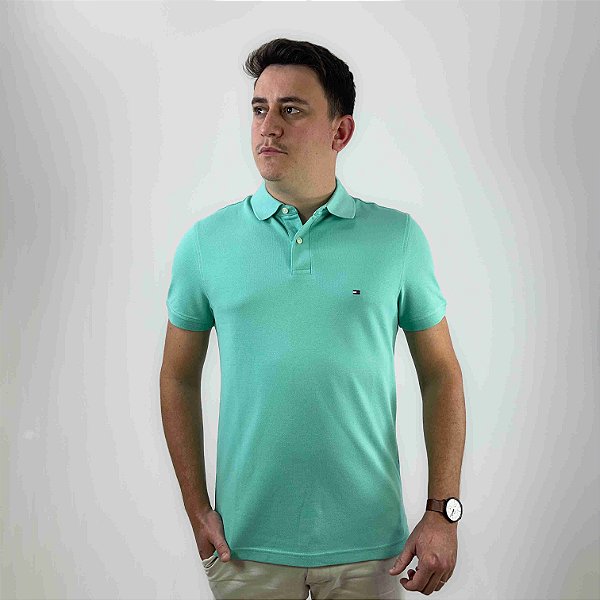 Polo Tommy Hilfiger Verde Claro The 1985 Polo Shirt Regular Fit 32346