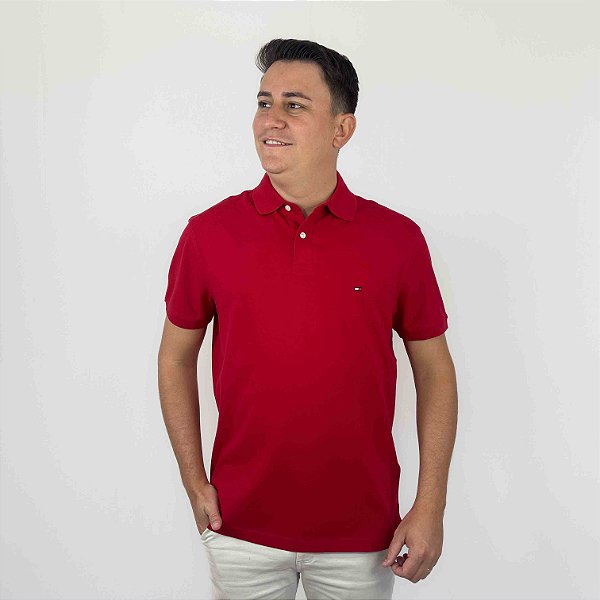 Polo Tommy Hilfiger Vermelho The 1985 Polo Shirt Regular Fit 32346