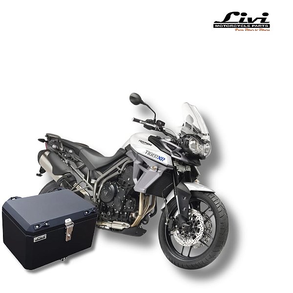 Baú Top case LIVI 50L Triumph Tiger 800 XC/ABS/XRX/XCA/XCX/XR  + Suporte.