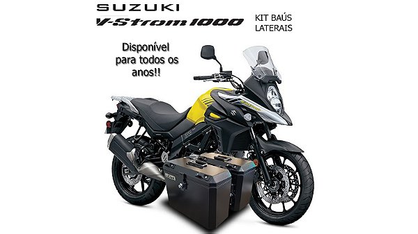 Baús Laterais 35L Suzuki V-Strom 1000  + Suporte todos os anos .