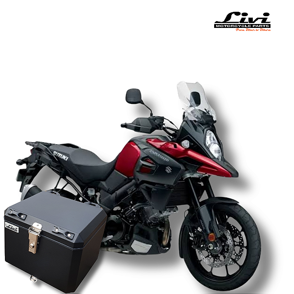 TOP CASE LIVI 43L SUZUZKI V-STROM 1000 + SUPORTE ( TODOS OS ANOS )