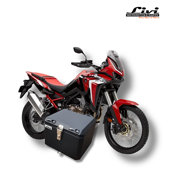 TOP CASE 43 LITROS HONDA CRF 1000L ÁFRICA TWIN + SUPORTE !