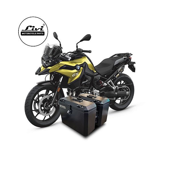 Baús Laterais 35 Litros Para BMW F750 GS + Suporte.