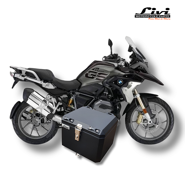 Baú Top Case LIVI 43L para BMW R 1250 GS + Suporte.